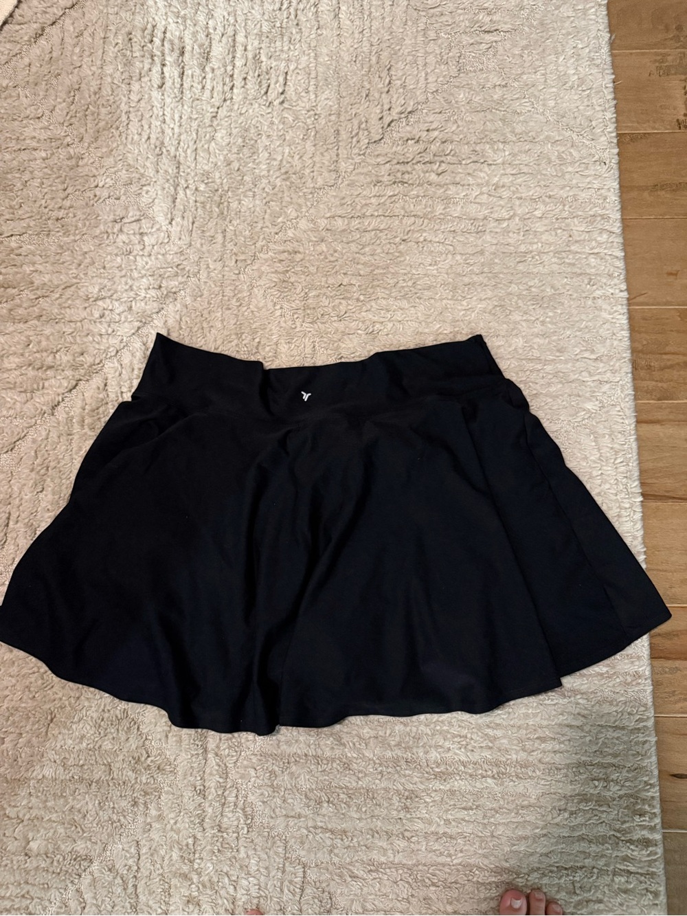 Black Women’s Athletic Skirt - Classic Flared Style